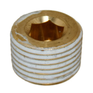 Exhaust Plug for Mercruiser V6 V8 1/2" NPT Brass