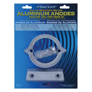 Kit Anode for Volvo Aq290DP Aluminum/Salt Water & Brackish
