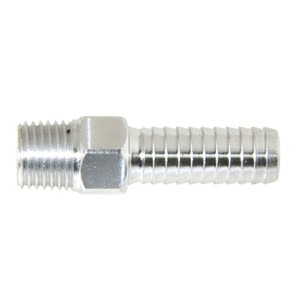 Hose Barb Alum 1/4.5 NPTx3/8" - Universal