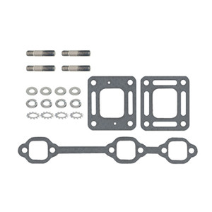Exhaust Mounting Kit for Mercruiser 4.3L V6 with 3" Elbow Stainless Steel Hardware