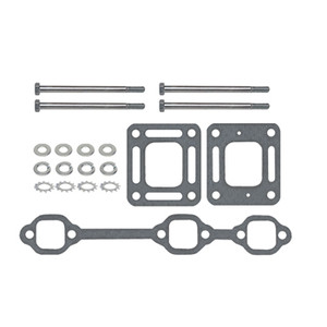 Exhaust Mounting Kit for Mercruiser 4.3L V6 with 4" Elbow Stainless Steel Hardware