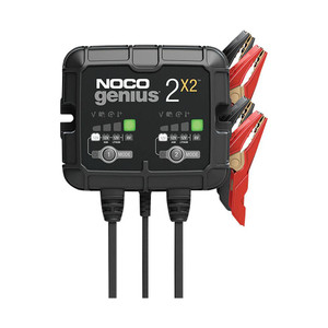 Noco Genius 2X2 Bank Charger - 6/12V 2A x 2 Batteries