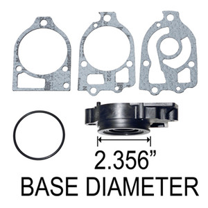 Water Pump Housing Base - MR Alpha One without Preload Pin Diameter. 2.356 1985-1990