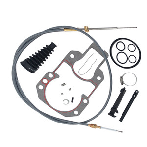 Shift Cable, Kit Intermediate for Mercruiser R, MR & Alpha One, Generation II with Bellows & Drive Gasket 1983-Up