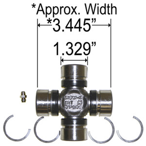 U-Joint Bearing - BravoX & XR Meritor Style with Internal Clips 1988-2000