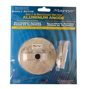 Flat Plate Aluminum Anode - Bravo III Salt/Brackish Water