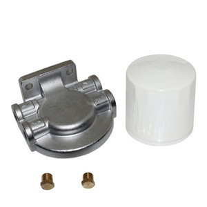 Fuel Filter without Bowl - Bracket 1/4" Stainless 10 Micron