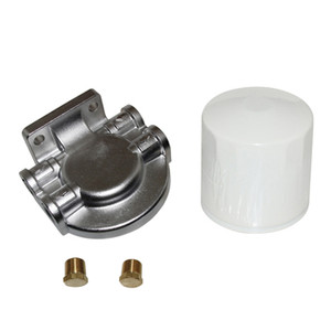 Fuel Filter without Bowl - Bracket 3/8" Stainless 10 Micron
