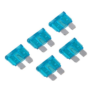 Pack of 5 Fuses - 15a Blade - Blue