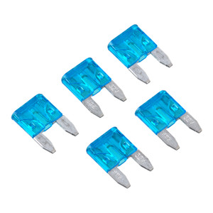 Pack of 5 Fuses - 15a Mini Blade - Blue