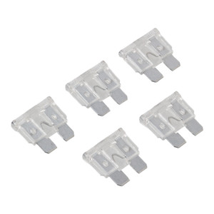 Pack of 5 Fuses - 25a Blade - Clear