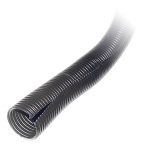 Split Conduit Tubing - Inside Diameter 2" Black sold by the foot
