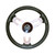 Steering Wheel Stainless Steel 13.5 3 Spoke Deluxe PU