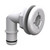 Thru Hull Qwik-Lok Elbow 3/4" White