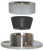 Electrical Cable Outlet Chrome Plated Brass12mm
