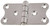 Hinges 80mm Stainless Steel