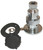 Power Plug 3 Pin, Chrome Plated Brass, 12/24V