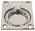 Flush Pull 60 x 47mm Chrome Plated Brass