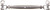 Rigging Screw Fork & Fork Stainless Steel 8mm