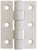 Nylon Hinges White 75mm