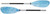 Kayak Paddle Blue/White 2.2m