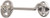 Cabin Hook Chrome Plated Brass 75mm