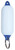 Floating Key Ring, Fender Shape, White/Blue
