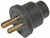 2 Pin Plug Only Rubb