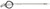 Wiper Arm Stainless Steel Wet 380-500mm