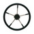 Steering Wheel 13.8 Stainless Steel with Black Soft Grip