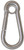 Snap Hook with Eye Stainless Steel 60mm