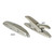 Marine Town X-Folding Cleats - Cast Stainless Steel