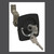 Perko Black Flush-Mount Marine Hatch Catch with Stainless Steel D-Ring and Key Lock - 402068
