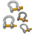 Hot Dip Galvanised Bow Shackle with Screw Pin - 7/8"