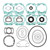 Complete Gasket Set for 1997 Sea-Doo 720 GSI