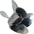 Yamaha 50-130HP Solas Rubex HR4 Stainless Steel 4 Blade Left Hand Propeller - 13" Diameter 19" Pitch
