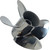 Yamaha 50-130HP Solas Rubex HR4 Stainless Steel 4 Blade Left Hand Propeller - 13" Diameter 21" Pitch