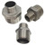 1-1/2" Male x 3/4" Male Stainless Steel Reducing Hex Nipple