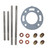 Exhaust Mount Kit Rise with Bolts - Crusader 4" Open Early Style