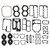 Kit for 85-140HP 1979 onwards V4 Crossflow