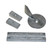Anode Kit Zinc for Mercury F30-F40-F60 1 Bar, 1 Trim Tab, 2 Pocket