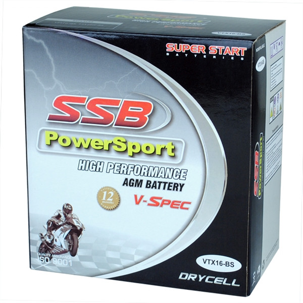 SSB 12V Battery for 1995-1997 Kawasaki JH900 ZXI