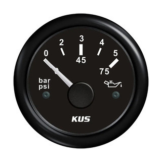 Gauge Oil Press 0-5 Black