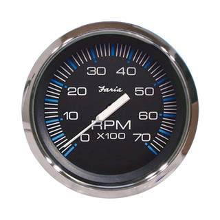 Chesapeake Gauge Black Stainless Steel 4" Tacho 7000rpm Outboard