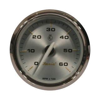 Gauge Kronos Stainless Steel 4" Tacho 6000 Inboard