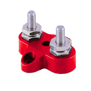 Bus Bar 2 Pole 6mm Red