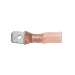 Terminal Male Blade Red Heatshrink (Pack of 100)