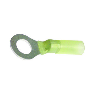 Terminal Ring Heatshrink Yellow 9.5mm (Pack of 50)