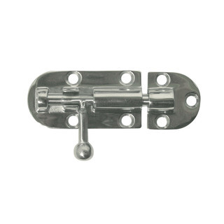 Barrell Bolt Cast Stainless Steel Small 80mm