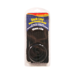 Dock Line Black 10mm x 6m Braided Nylon